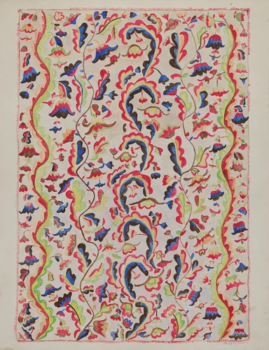 Colcha by Margery Parish, index of american design, 1937