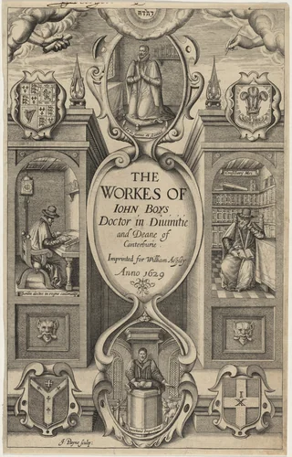 Title Page to John Boys' Works by John Payne, print, 1607-1647