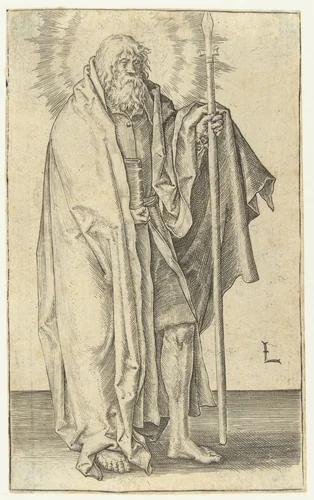 De apostel Thomas by Unknown, print, 1508-1512