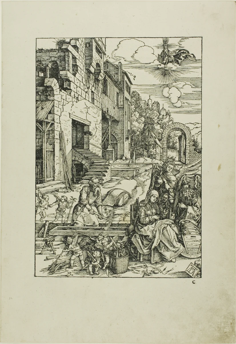 The Holy Family in Egypt, from The Life of the Virgin by Albrecht Dürer, print, 1502