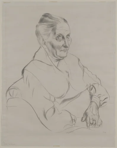 Anna Peter by George Grosz, drawing, 1926