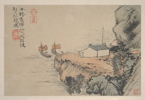 Landscapes by Shitao, painting, 1690-1699
