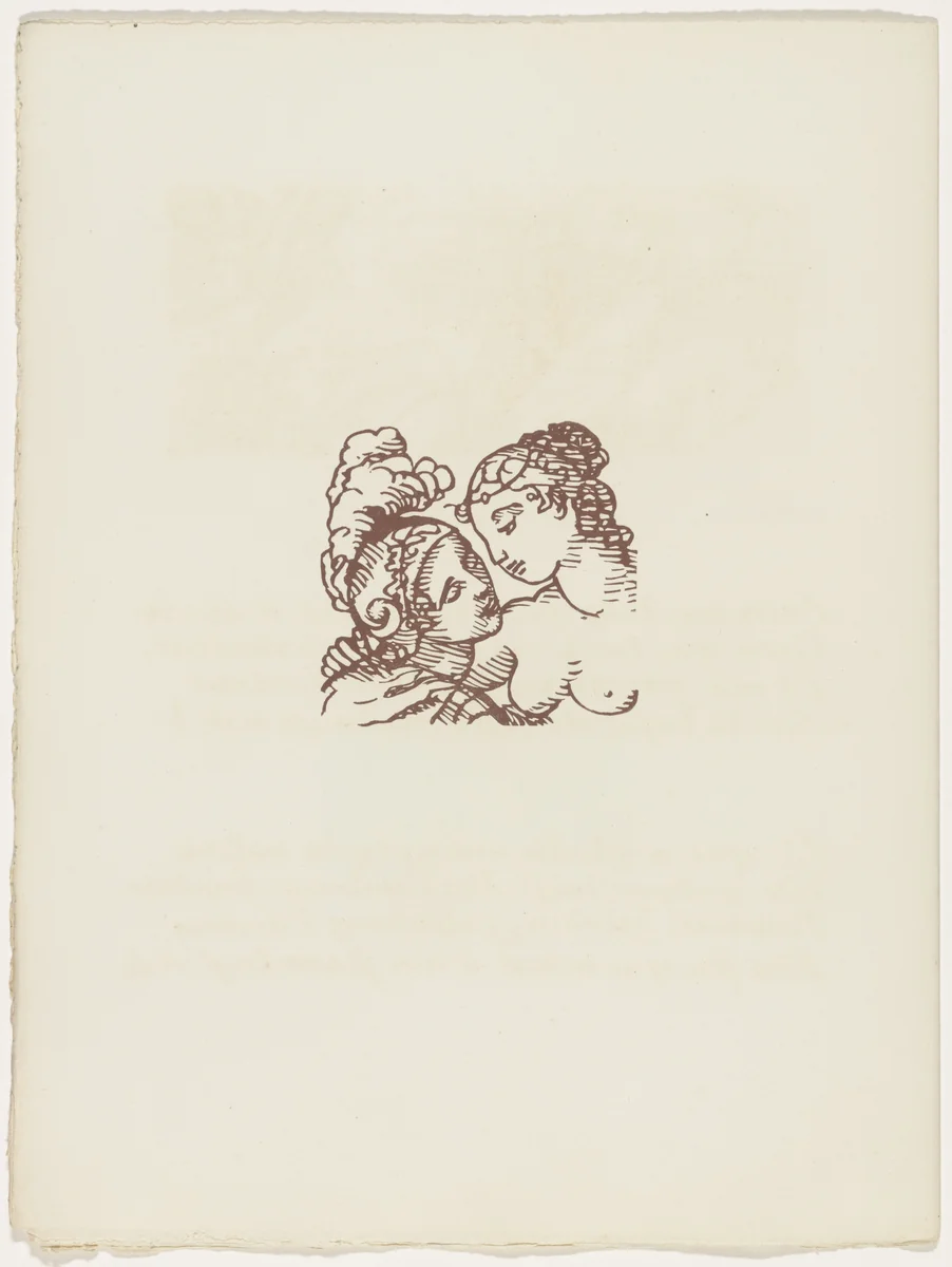 Vignette (folio 62 verso) from Les Amours (The Loves) by Émile Bernard, illustrated book, 1915