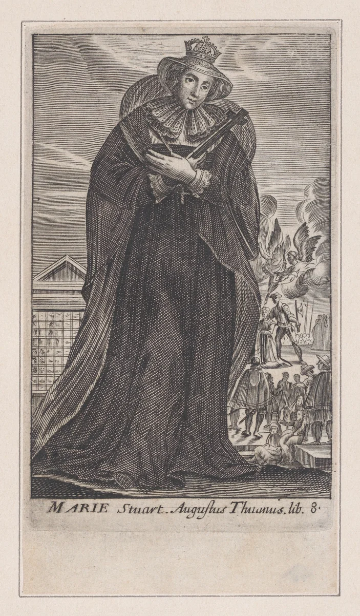 Mary, Queen of Scots by Claude Vignon, print, 1647-1699