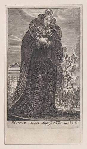 Mary, Queen of Scots by Claude Vignon, print, 1647-1699