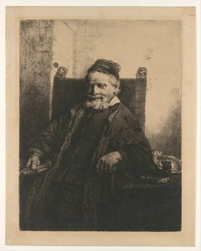 Jan Lutma by Rembrandt van Rijn, print, 1656