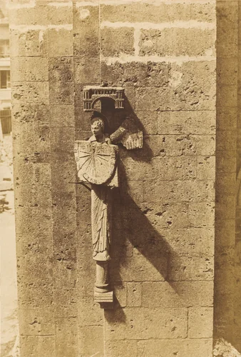 Ange Portant un Cadran Solaire, à l'Eglise de Chartres by Henri Le Secq, photograph, 1852