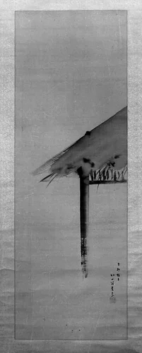 Eaves Decorated with Irises for the Tango Festival by Kikuchi Yōsai, painting, 1867