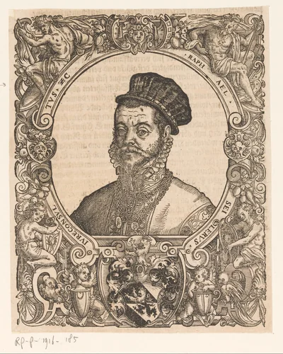 Portret van Raphael Seiler by Unknown, print, 1572