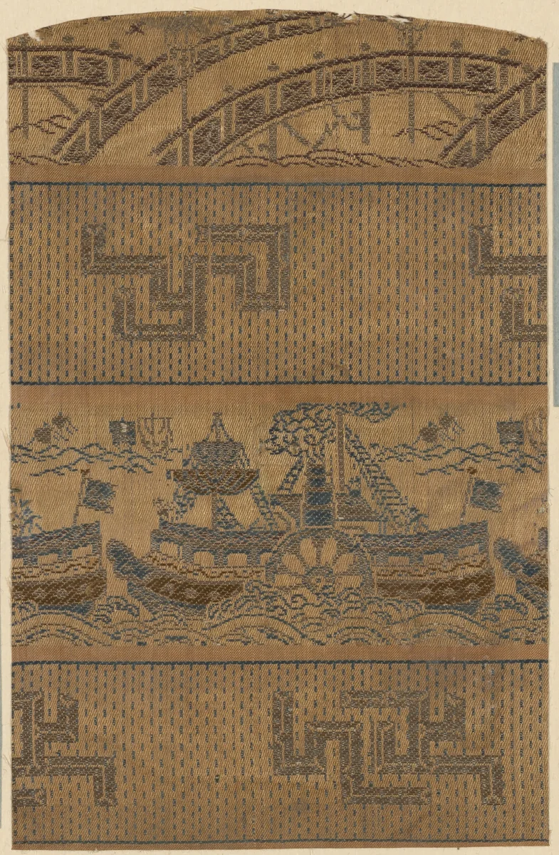 Fragment by Japan, textile, 1701-1900
