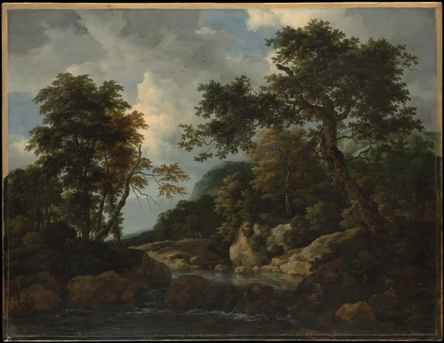 The Forest Stream by Jacob van Ruisdael, painting, 1655-1665