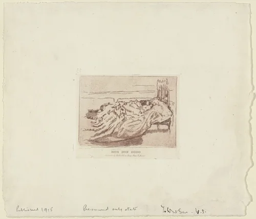 Mon Bon Dodo by Walter Richard Sickert, print, 1915