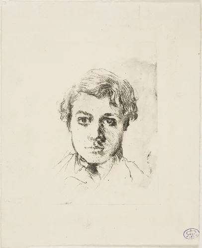 René De Gas, the Artist's Brother by Edgar Degas, print, 1861-1862