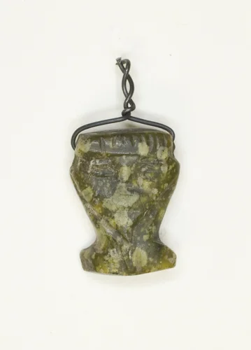 Amulet of the Goddess Hathor (?) by Egyptian, metalwork, -1550--332