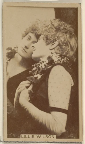 Lillie Wilson, from the Actors and Actresses series (N45, Type 8) for Virginia Brights Cigarettes by Allen & Ginter, photograph, 1885-1891
