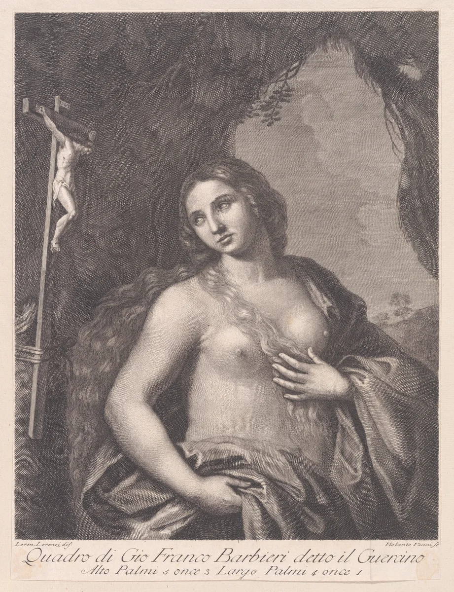 Mary Magdalen by Violante Vanni, print, 1750-1770
