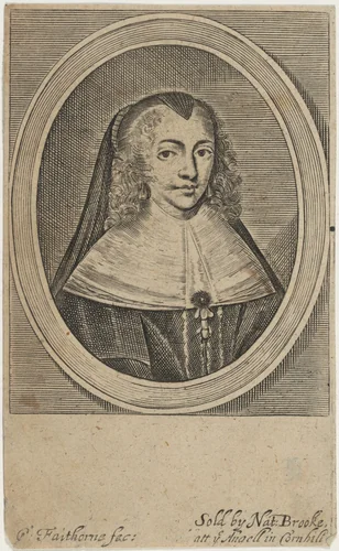 Henrietta Maria by William Faithorne, print, 1655
