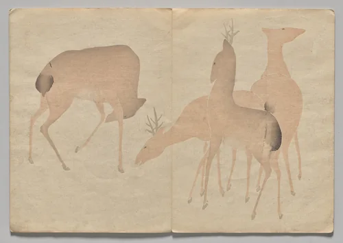 Scene from The Kōrin Picture Book (Volume 1) by Nakamura Hōchū (中村芳中), book, 1802-1899