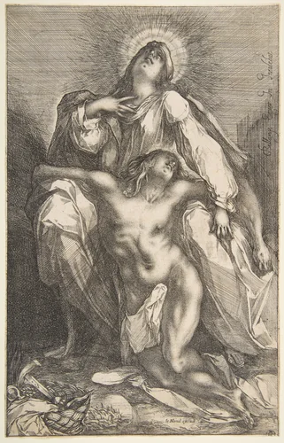 Pietà by Jacques Bellange, print, 1612-1616