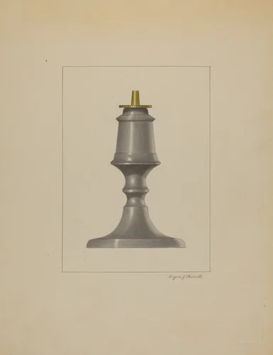 Lamp by Eugene Barrell, index of american design, 1936