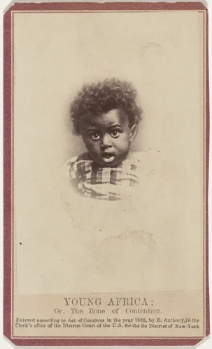 "Young Africa" by Edward Anthony, photograph, 1862