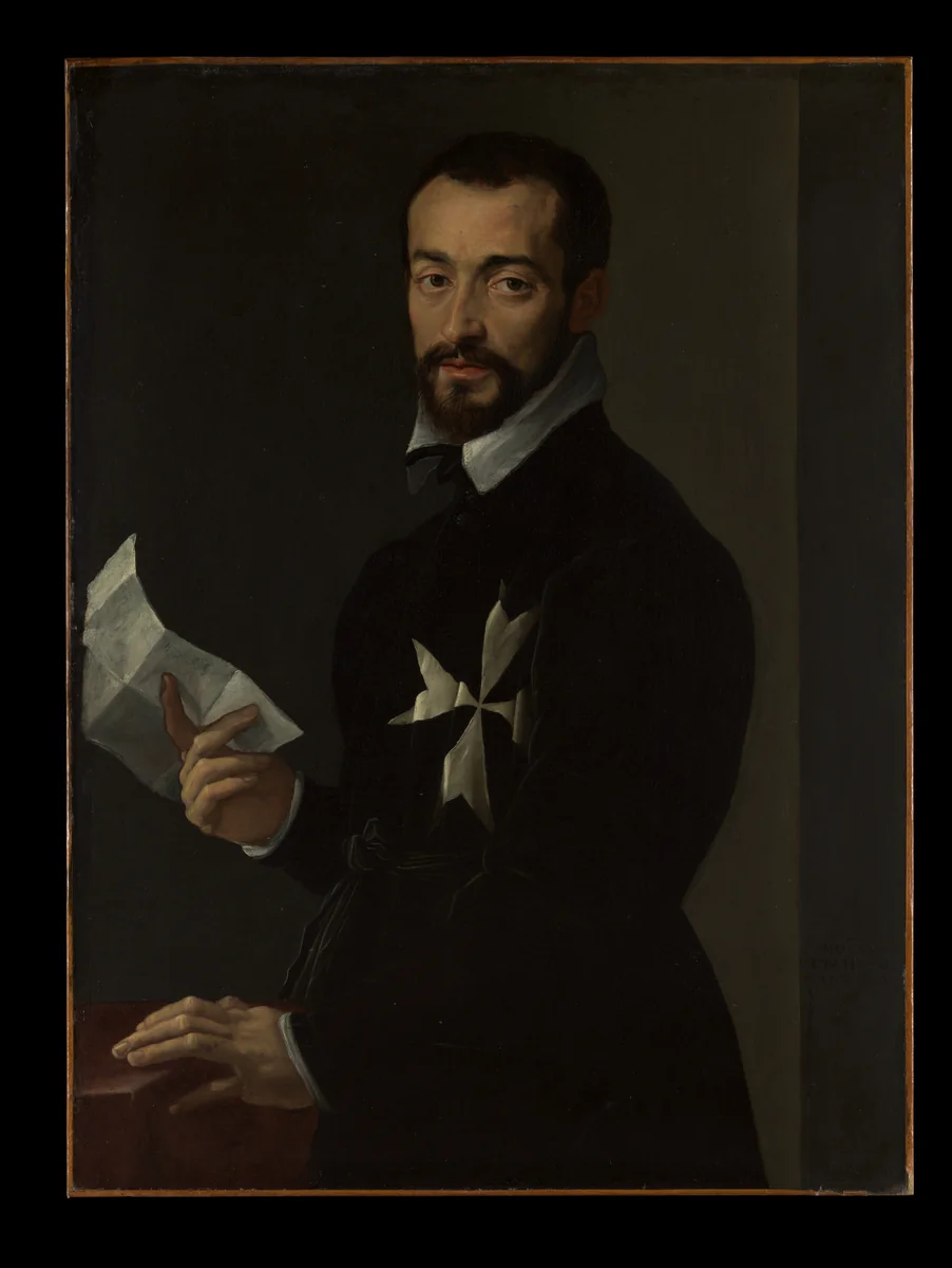 Portrait of a Knight of Malta, Probably Fra Jacopo Salviati by Mirabello Cavalori, painting, 1566