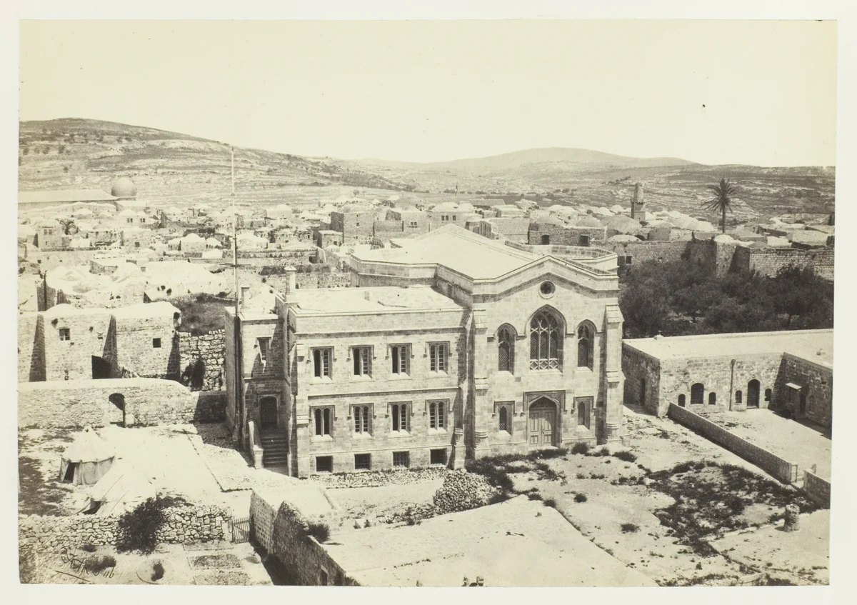 The New English Church from the Tower of Hippicus, Jerusalem by Francis Frith, photograph, 1857