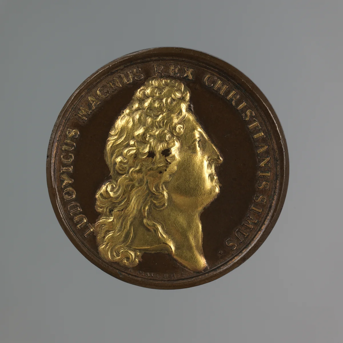 Louis XIV: Birth of the duc de Berry, 31 August 1686 by Jean Mauger, metalwork, 1693