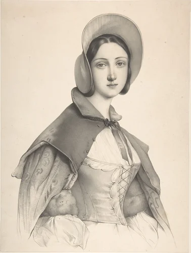 Portrait of a Woman by anonymous, drawing, 1800-1899