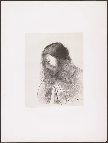 And I John Saw These Things, and Heard Them (C'est moi, Jean, qui ai vu et qui ai ouï ces choses) from Apocalypse of Saint John (Apocalypse de Saint-Jean) by Odilon Redon, print, 1899