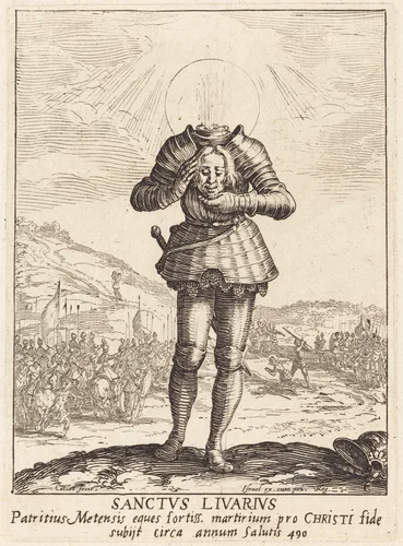 Saint Livier by Jacques Callot, print, 1592-1635