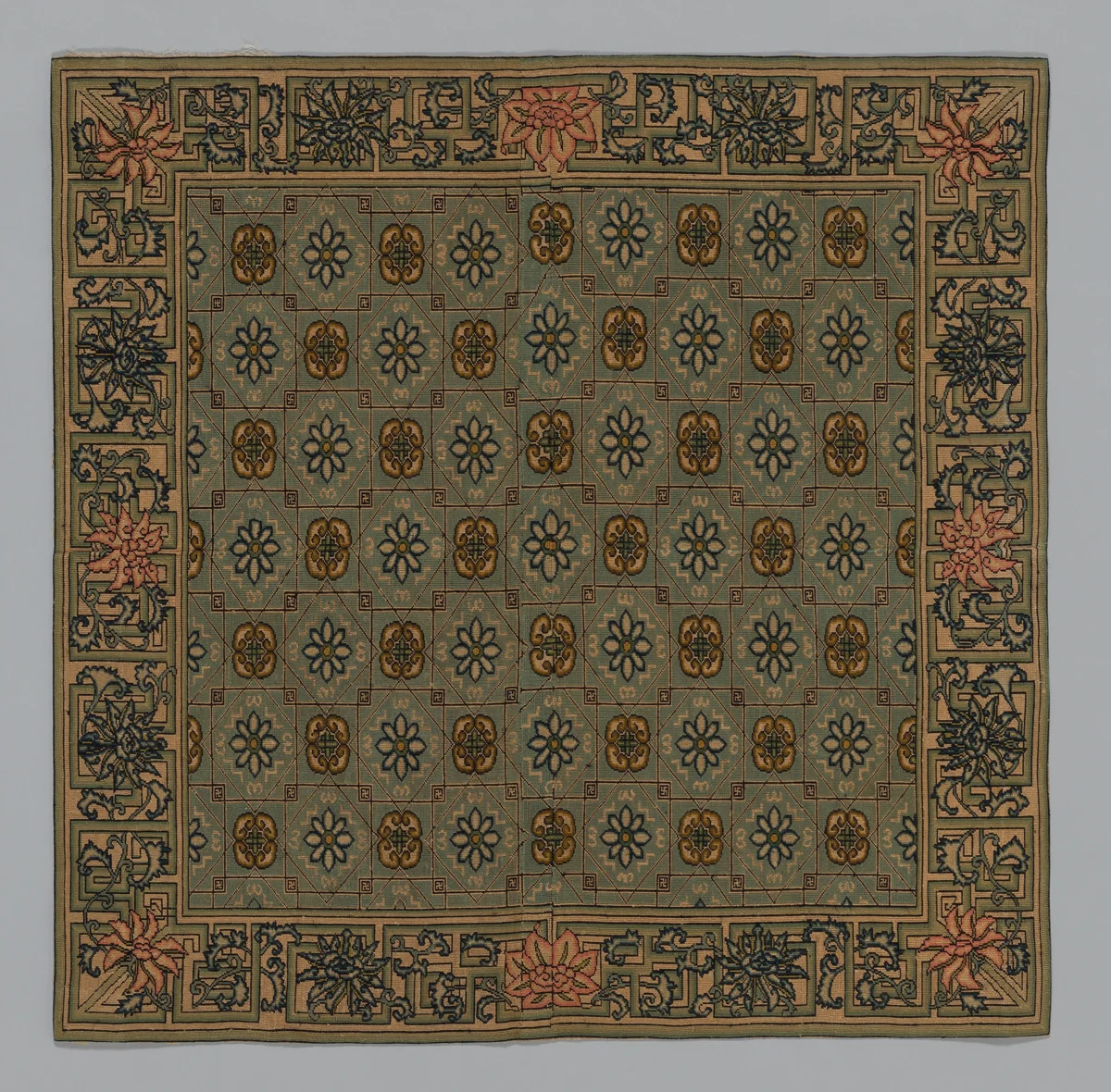 Cushion Cover by China, textile, 1801-1900