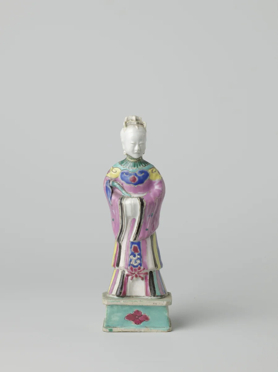 Figure of a standing woman, one of the taoïst Immortals by anonymous, other, 1750-1774