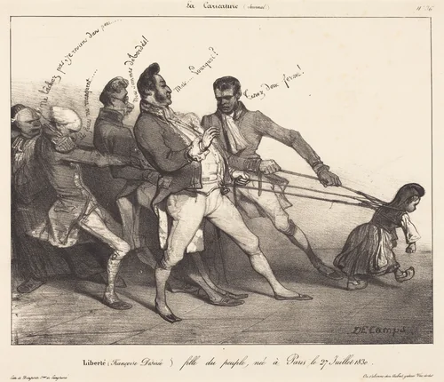 Liberté by Alexandre-Gabriel Decamps, print, 1831