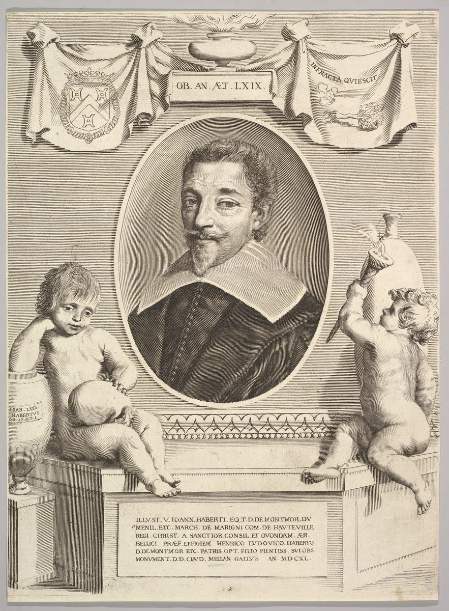 Jean Habert de Montmor by Claude Mellan, print, 1640