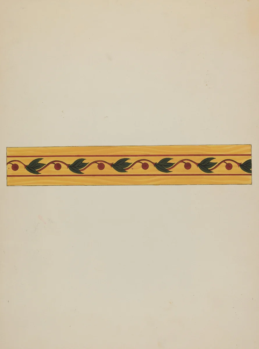 Decorative Panel from Rail Car Interior by Wellington Blewett, index of american design, 1936