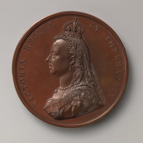 Jubilee of Queen Victoria, 1887 by Joseph Edgar Boehm, metalwork, 1887