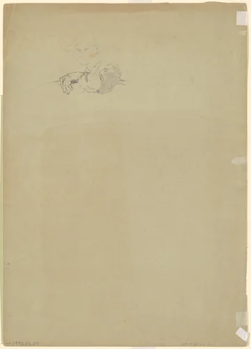 Study of a Farmer [verso] by Enoch Wood Perry, Jr., drawing, 1870-1880