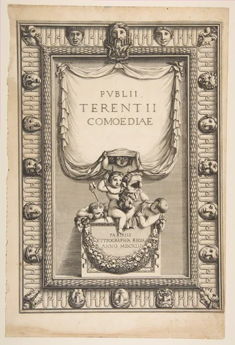Title Page: Comedies of Terence (Publii Terentii Comœdiae) by Abraham Bosse, print, 1642
