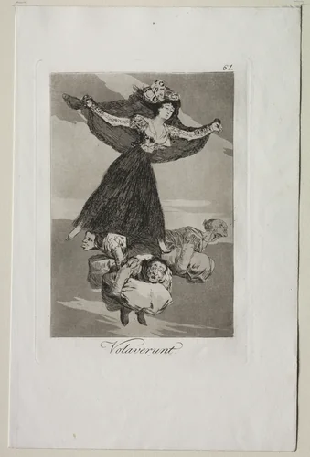 They Have Flown, Plate 61 by Francisco de Goya, print, 1799