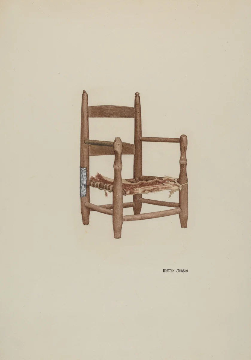 Child's Armchair by Dorothy Johnson, index of american design, 1939