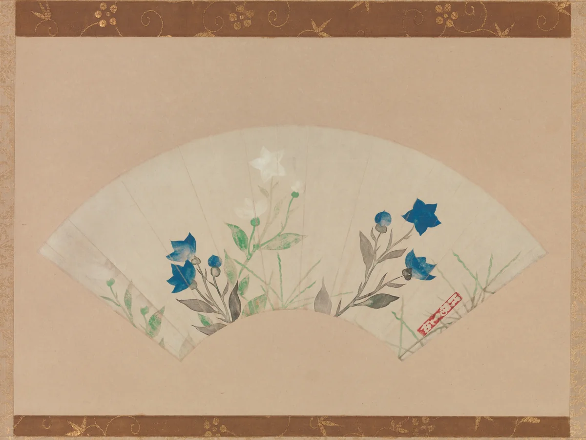 Chinese Bellflowers by Ogata Kōrin, painting, 1658-1716