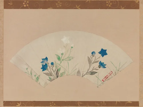 Chinese Bellflowers by Ogata Kōrin, painting, 1658-1716