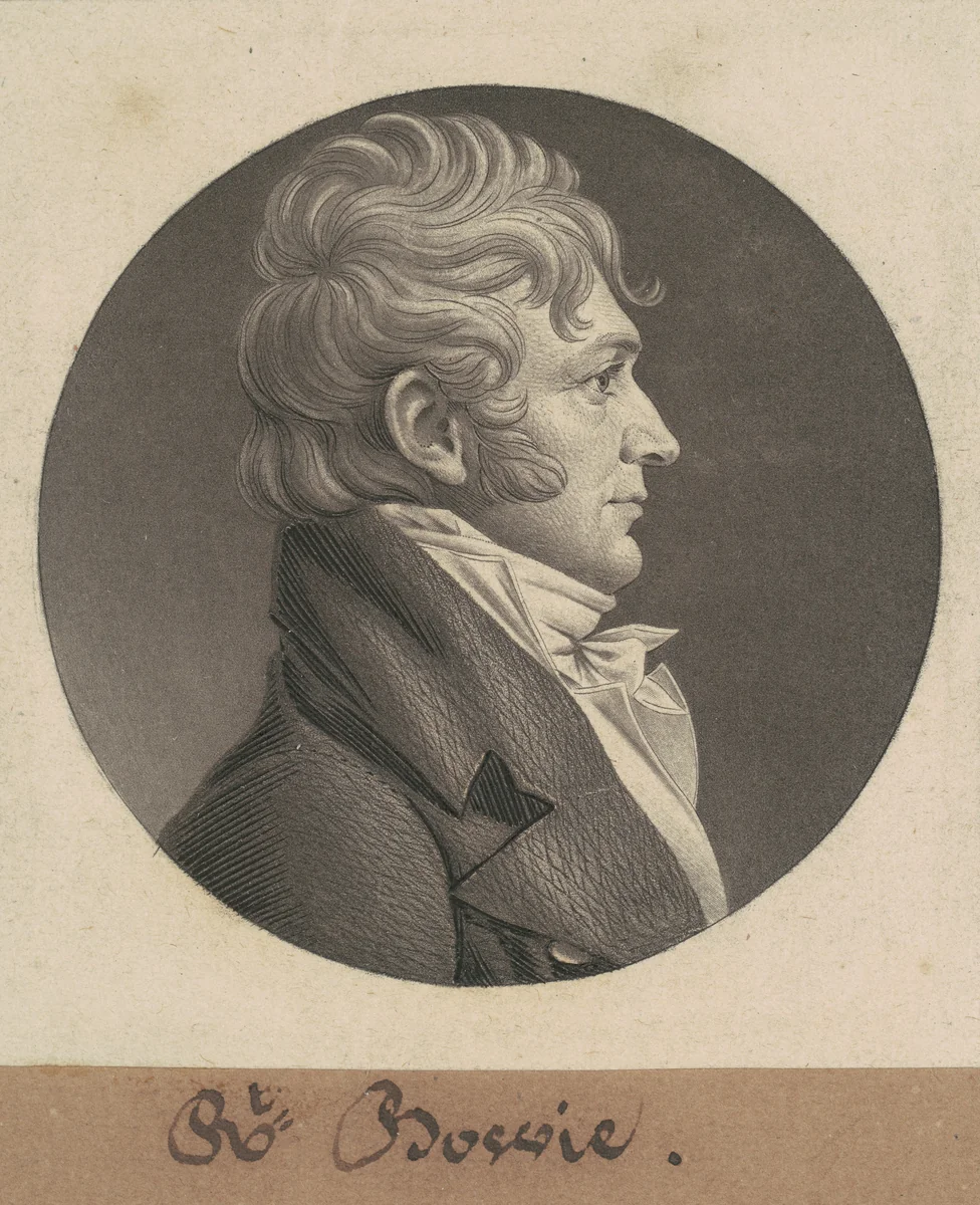 Robert Bowie by Charles B. J. Févret de Saint-Mémin, print, 1804