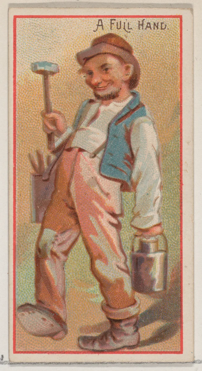 A Full Hand, from the Jokes series (N87) for Duke brand cigarettes by W. Duke, Sons & Co., print, 1890