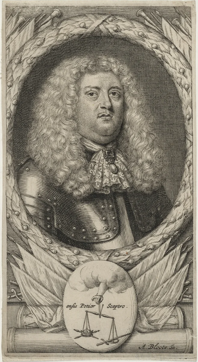 Edward Montagu, First Earl of Sandwich by Abraham Blooteling, print, 1640-1690