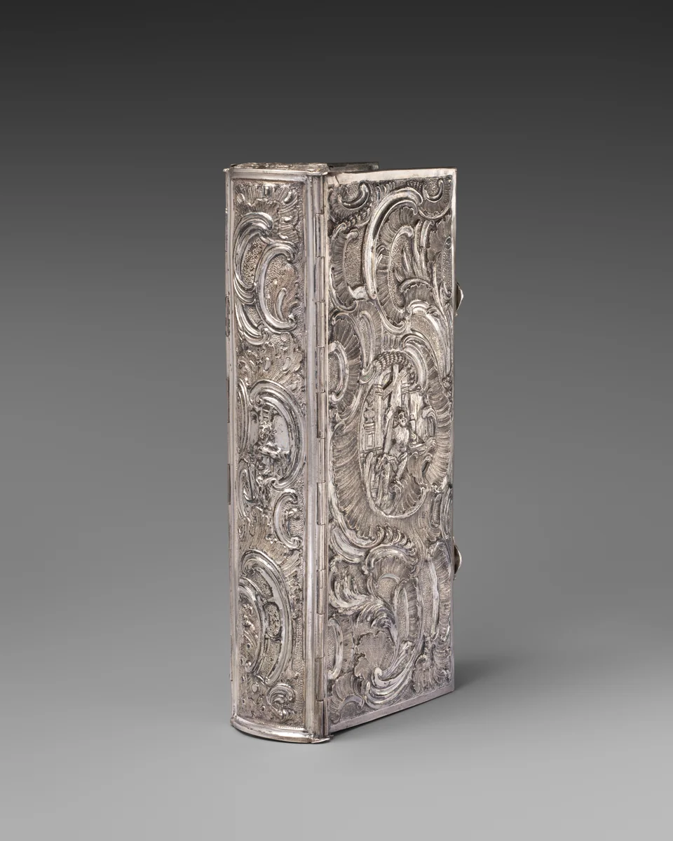 Book cover by Johann Jakob Bruglocher, artwork, 1730-1765