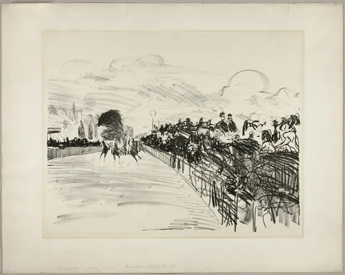 The Races by Édouard Manet, print, 1865-1872