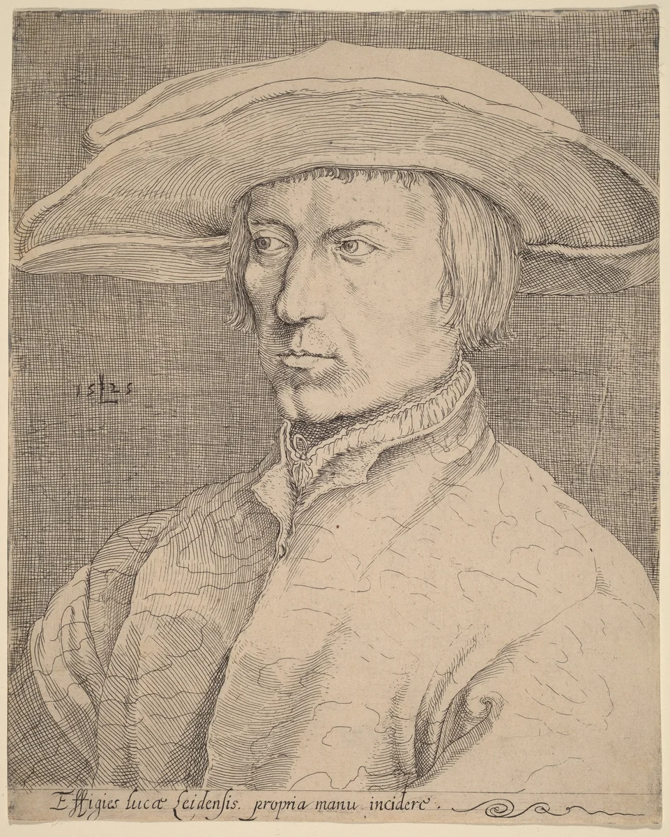 Self-Portrait by Lucas van Leyden
Albrecht Dürer, print, 1525