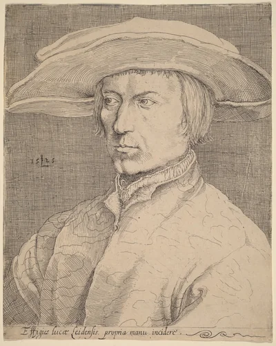 Self-Portrait by Lucas van Leyden
Albrecht Dürer, print, 1525